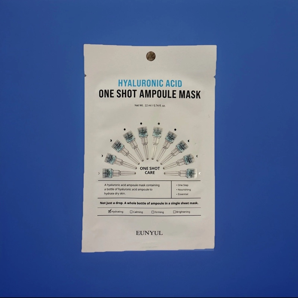 Hyaluronic Acid One Shot Ampoule Mask - White